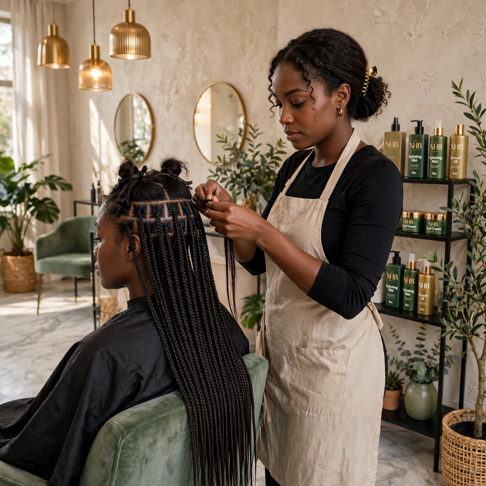 Knotless Braids (Medium)